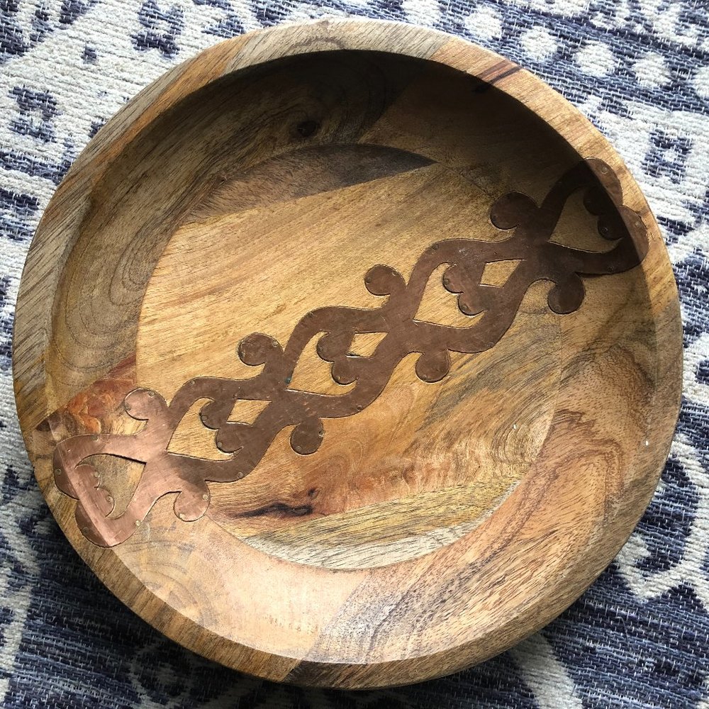 Wood and Copper Dish